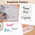 UCEC 4 Sheets Words Clear Stamps in Classic - Image 3
