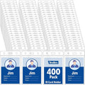 400 Pcs Vertical Badge Holders, Waterproof ID Badge Holder, Credit Cards by YesBes