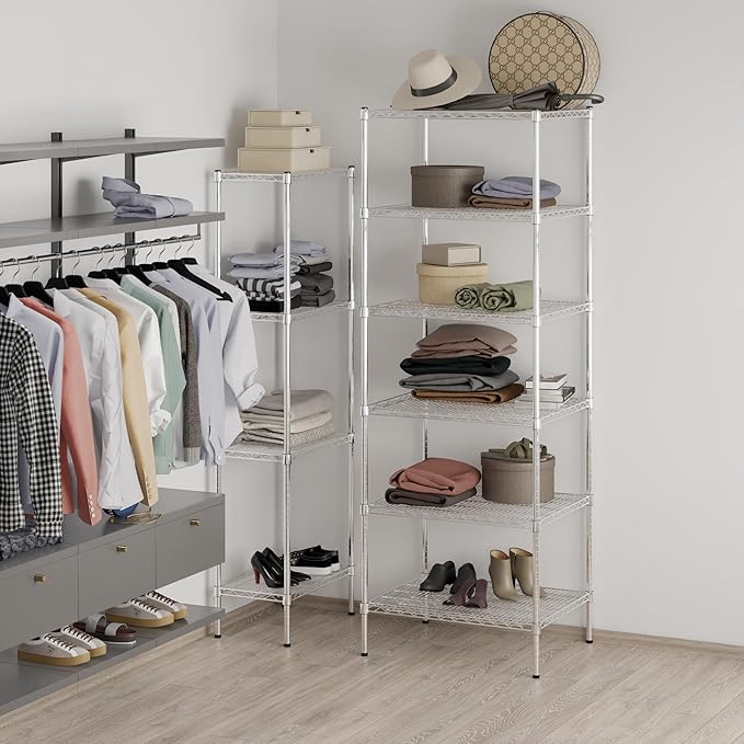 Regal Altair 24" Deep x 24" Wide x 86" Height Wire Shelving Kit | 6-Tier | NSF - Image 2