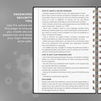 Clever Fox Password Book Spiral – Internet Address & Password Organizer - Image 5