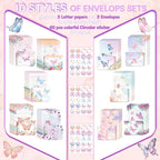 TaoBary 160 Pcs Stationery Paper Set 50 Double Sided Stationery Papers - Image 4