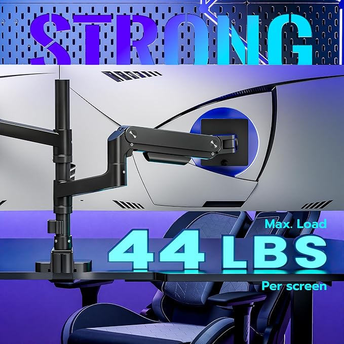 ARES WING Dual Monitor Arm Desk Mount - Image 5