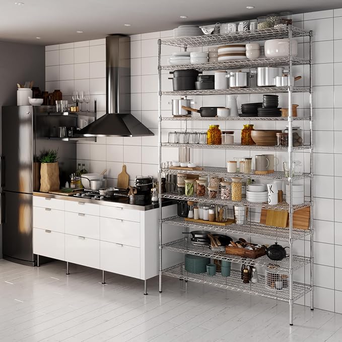 Regal Altair 18" Deep x 54" Wide x 96" Height Wire Shelving Kit | 10-Tier | NSF - Image 2