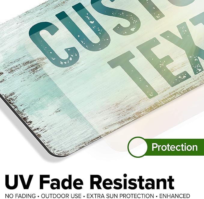 Custom Sign, Custom Street Sign, 11 Font Colors, 13 Font Styles, 4 Hole Options - Image 5