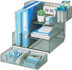 Marbrasse Desk Organizer and Accessories, 3-Tier File Organizer - Image 3