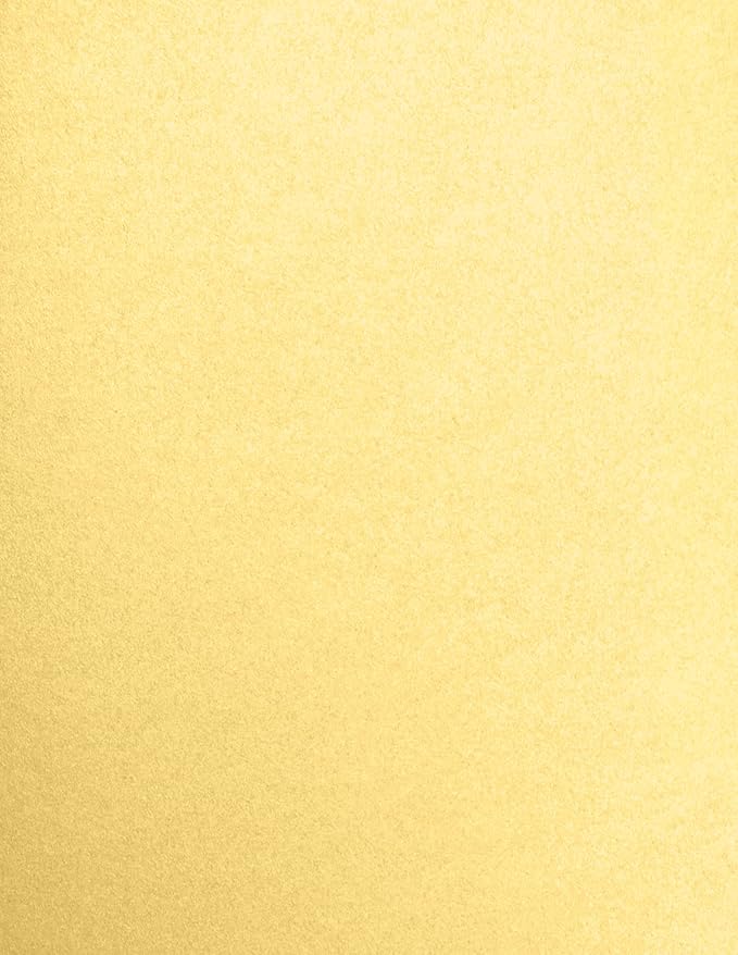 LUXPaper 8.5" x 11" Cardstock | Letter Size | Gold Metallic | 105lb. Cover | 50 by LUXPaper