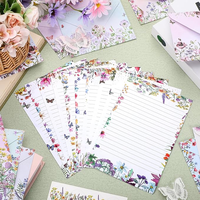 TaoBary 160 Pcs Stationery Paper Set 50 Double Sided Stationery Papers - Image 5