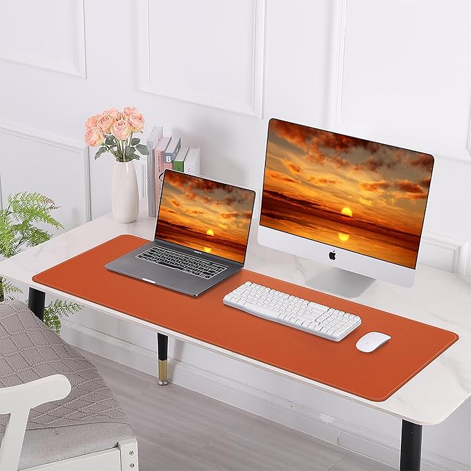 Large Desk Mat -47.2" x 17" Leather Desk Pad Protector - Image 6