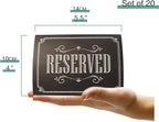 20 Pack Rustic Reserved Table Sign - Image 3