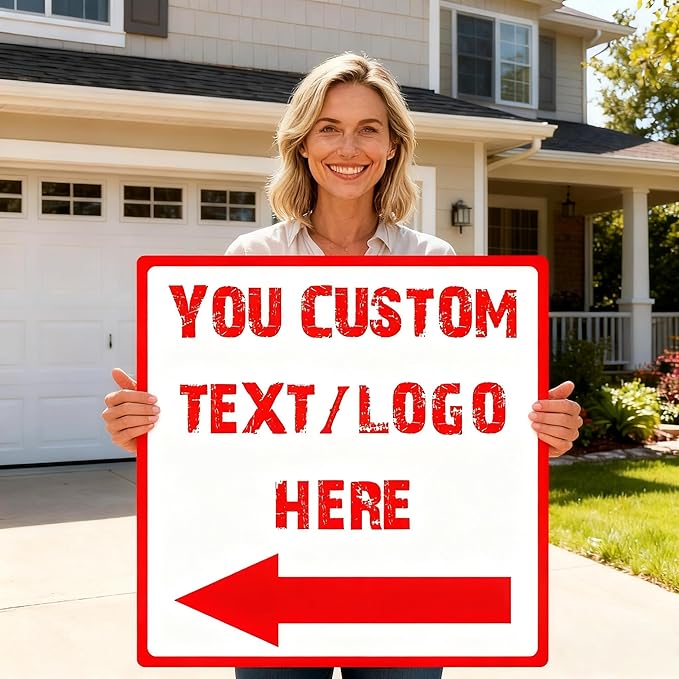Custom Square Up Arrow Metal Signs - Image 2