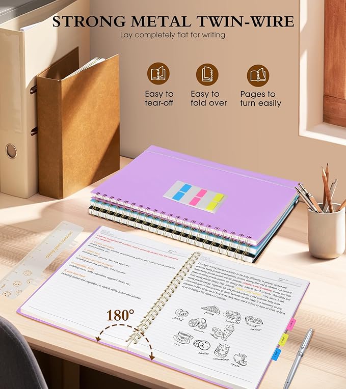 Spiral Notebook Journal 8.5” x 11”, A4 Large Notebooks - Image 6