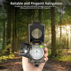 Anbte Compass Hiking Survival, IP65 Waterproof Metal Compass - Image 6