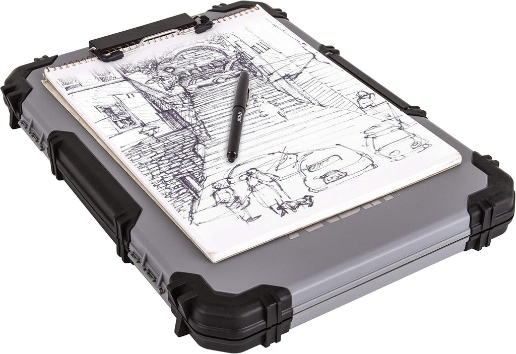 artbin sketch board with internal craft storage, drawing, side view