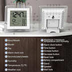 VOILEIPAGI Small Clock Digital Battery Operated Alarm Clock - Image 7