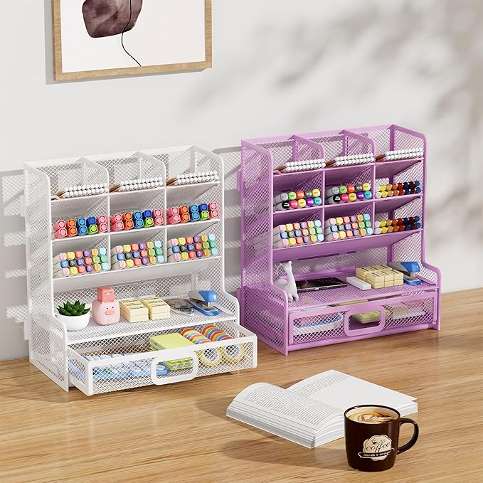 Marbrasse Larger Mesh Desk Organizer - Image 5