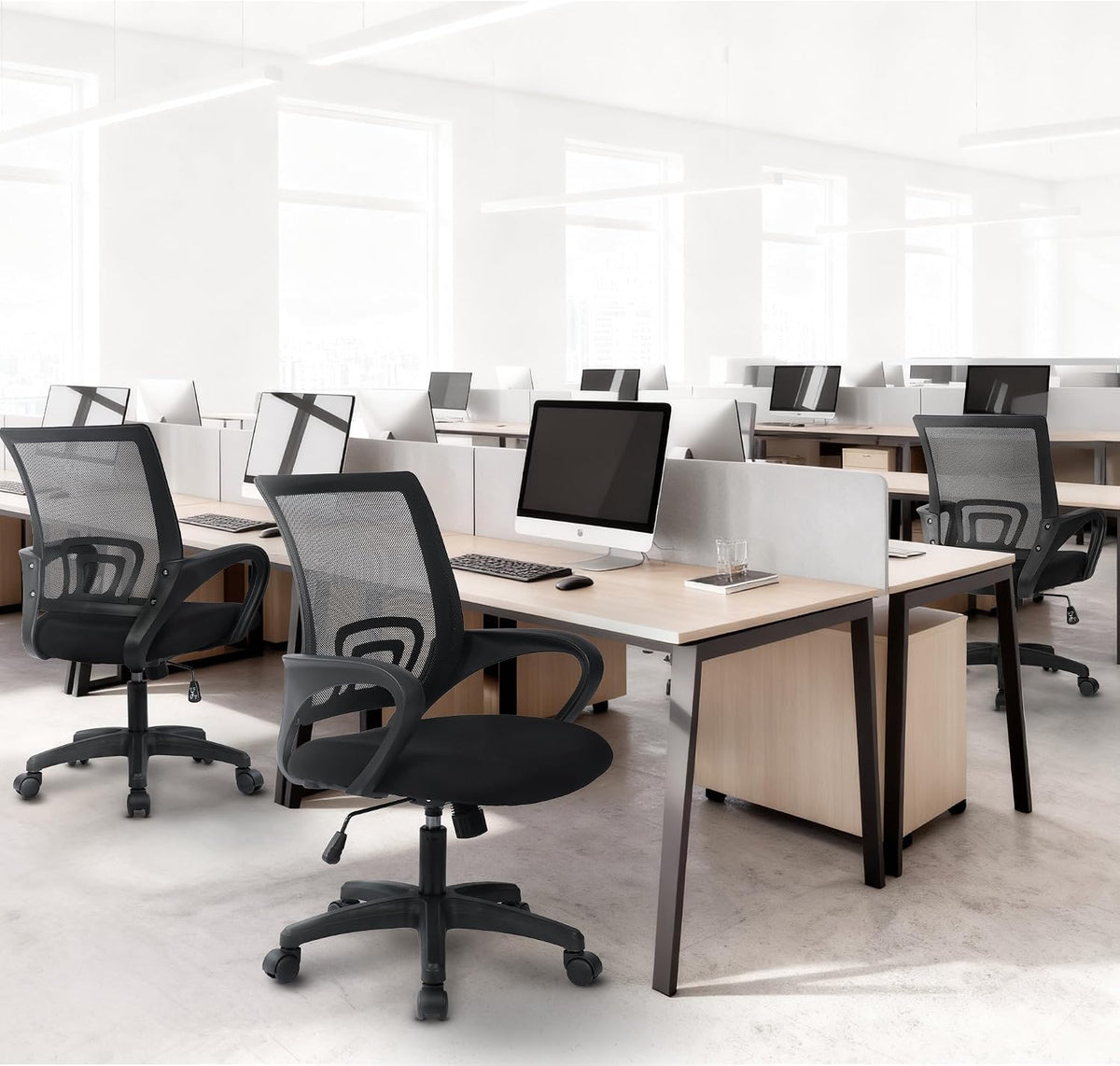 neo chair office computer chair ergonomic mid-back mesh on a desk or shelf