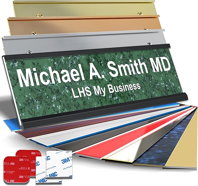Personalized Name Plate with Choice of Mounting by LHS+My+Business