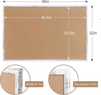 Cork Bulletin Board, 48 X 32 Inches White Framed Message Vision Board, Large - Image 2