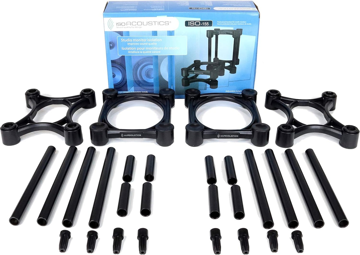 IsoAcoustics Iso-Stand Series Speaker Isolation Stands with Height & Tilt...
