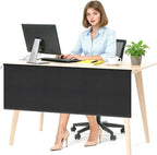 EcoBrisa 48" Under Desk Privacy Panel Self-Adhesive Modesty Panel Stand Up Desk by EcoBrisa