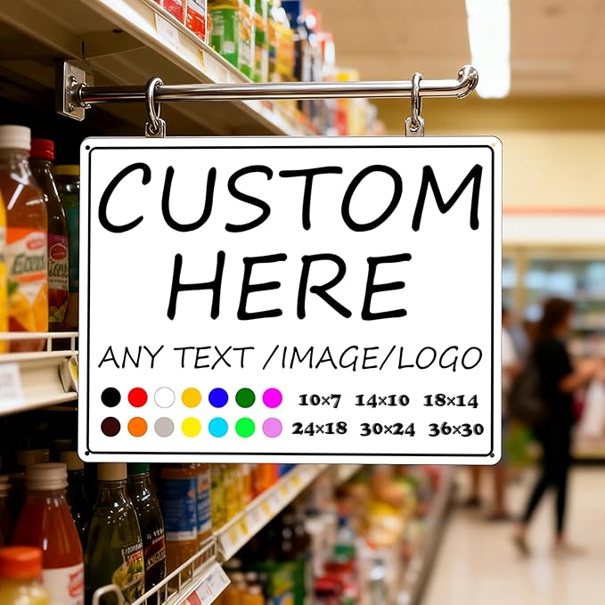 Custom Signs Outdoor-30×24inches-Large size, Prefabricated holes, - Image 6