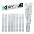6 Inch Metal Ruler Bulk Set by NOKKO