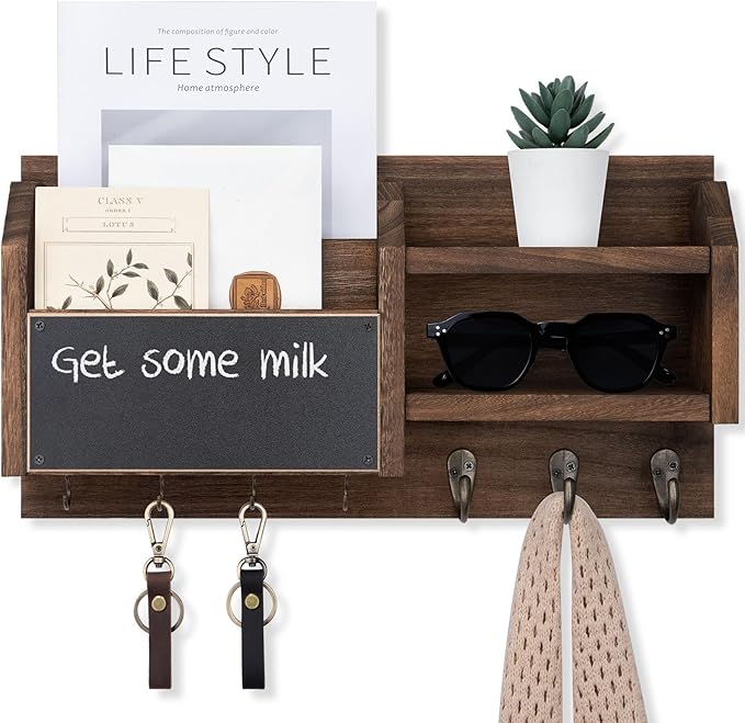 Lwenki Mail and Key Holder – Wall Mount Key Hanger - Image 7
