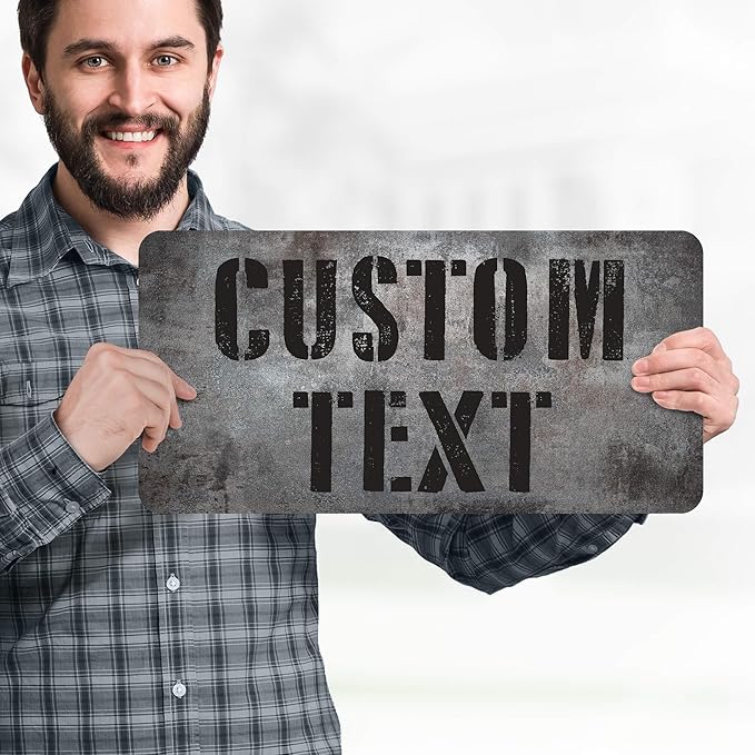 Custom Sign, Custom Street Sign, 11 Font Colors, 13 Font Styles, 4 Hole Options - Image 2
