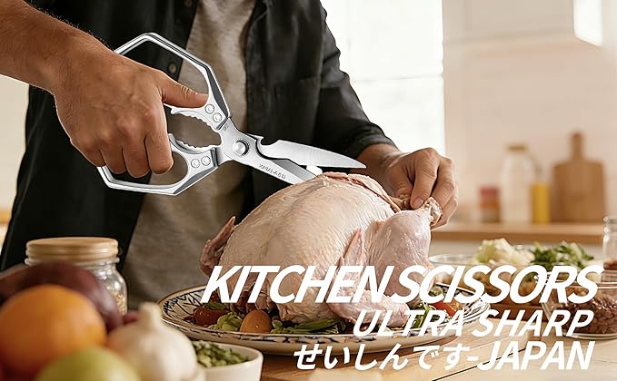 Kitchen Scissors Silver - Image 9