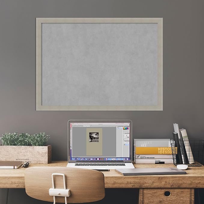 Amanti Art Grey Framed Magnetic Board 22x30 Medium Vision Board - Image 6