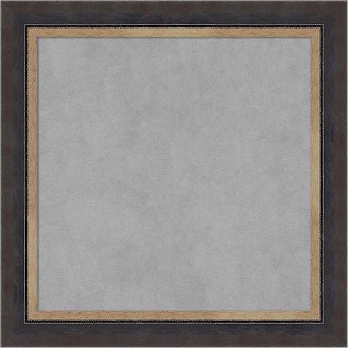 Amanti Art Black Framed Magnetic Board 25x25 Medium Vision Board by AmantiArt