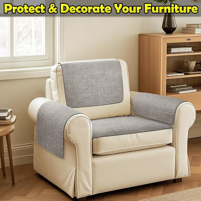 Couch Arm Covers, Waterproof Armrest Cover - Image 2