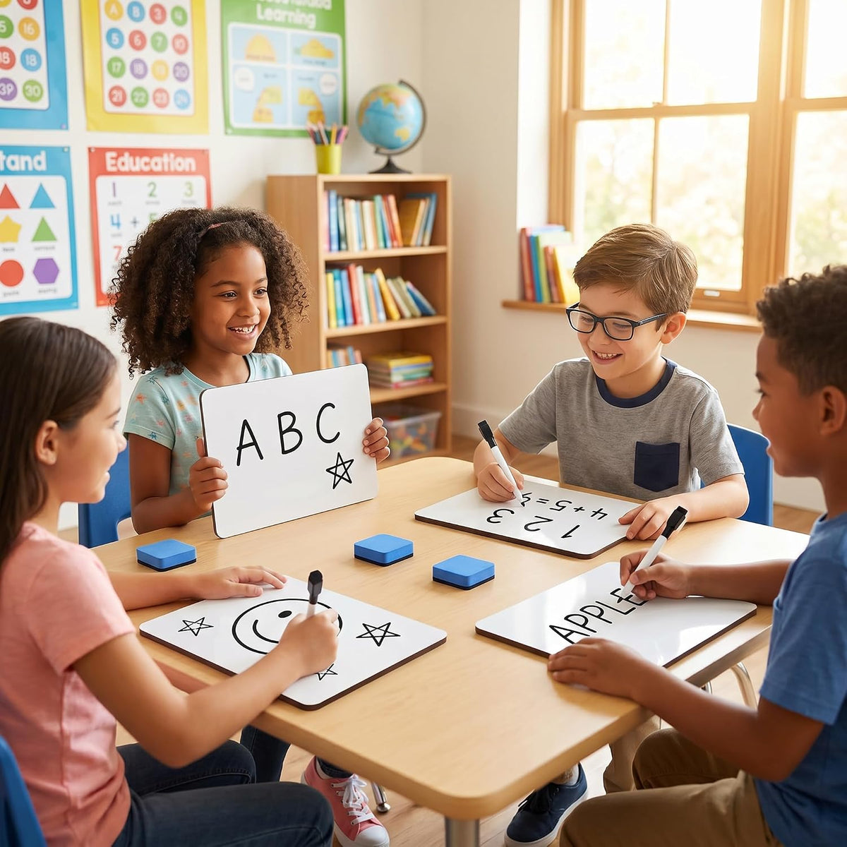 26 Pack Dry Erase Lapboards for Students, 12.5 x 9 Inch Double Sided Whiteboa...