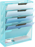 EASEPRES 6 Tier Mesh Hanging Wall File Organizer, Desk Vertical Mail Paper by EASEPRES