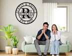 Wedding Gifts for Couples 2024 Last Name Signs for Home Personalized Metal - Image 2