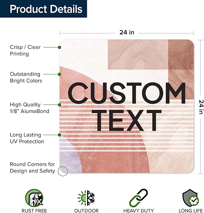 Custom Sign, Custom Street Sign, 11 Font Colors, 13 Font Styles, 4 Hole Options - Image 6