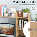 Tangkula Desktop Bookshelf, Countertop Storage Hutch - Image 6