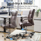 Anidaroel Office Chair Mat for Hardwood/Tile Floor, Under Desk Rug for Rolling - Image 5