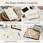 250 Sheets Cream Cardstock 8.5 x 11 Ivory Card Stock 65lb/176gsm Premium Off - Image 6