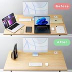 TEFONIA Vertical Laptop Stand Holder 5 Slots, Aluminum Space-Saving Laptop - Image 4