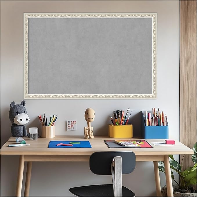 Amanti Art Silver Framed Magnetic Board 22x34 Large Vision Board - Image 6