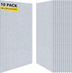 Acoustic Panels, 10 Pack Sound Panels, High-Density Large Acoustic Panels by AUTORIFIC