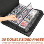 Sibonic 9 Pocket TopLoader Binder, Holds 360 3”x4” Toploader Hard Cases - Image 5