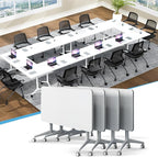 JEHUJD Conference Table, 55.1''Folding Conference Room Table by Unknown