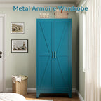 bevivog 71" metal storage cabinet, tall utility closet, package contents