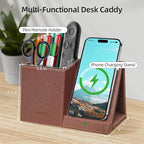 TopMade Wireless Charger with Pen Holder, Home Office Supplies Desk Accessories - Image 3