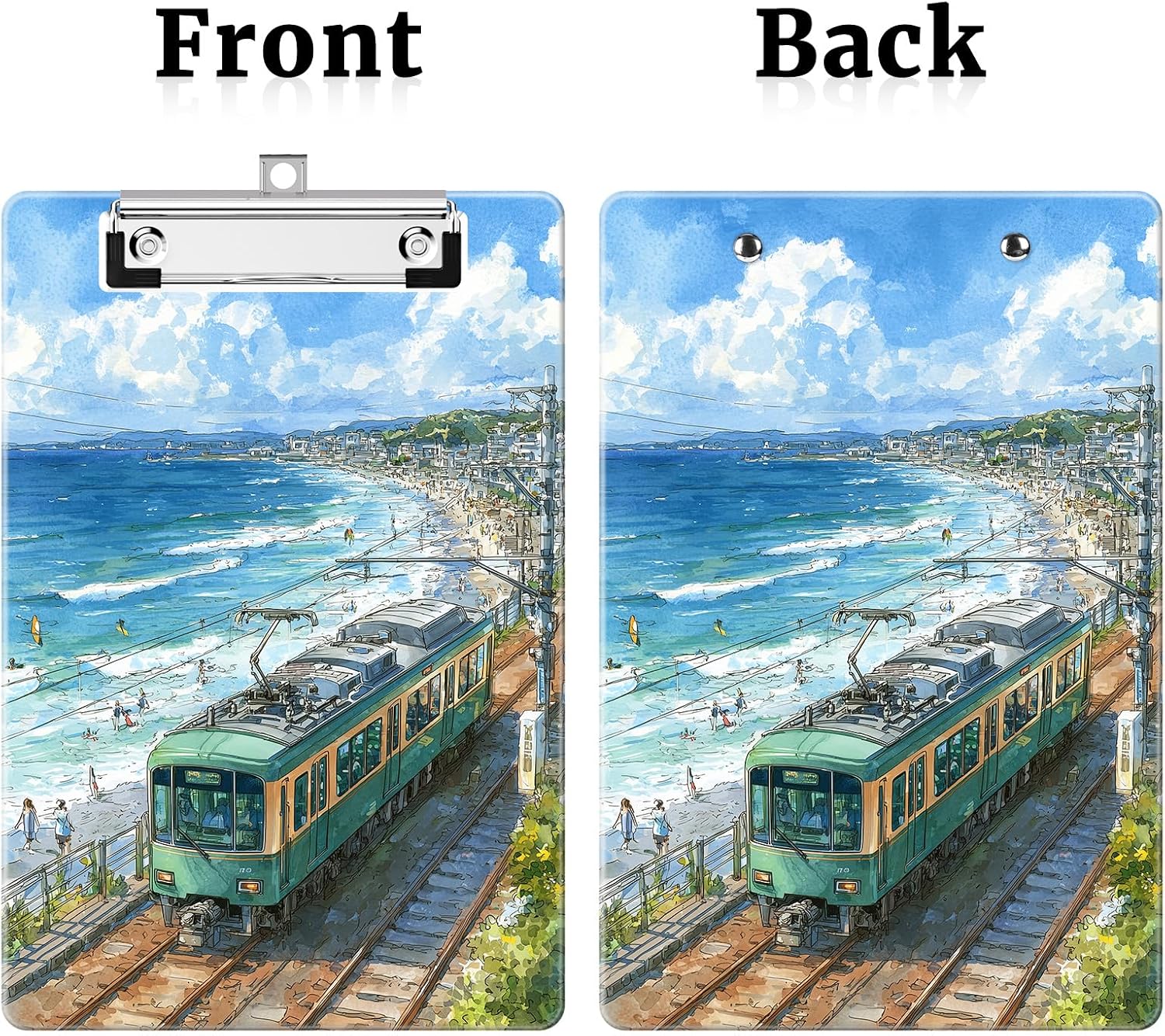 Small Plastic Clipboard 6 x 9 in, Standard A5 Size Fashion Clip Board