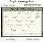 Forvencer 22" x 17" Large Desk Calendar 2026, 20 Months Calendar Runs from - Image 3