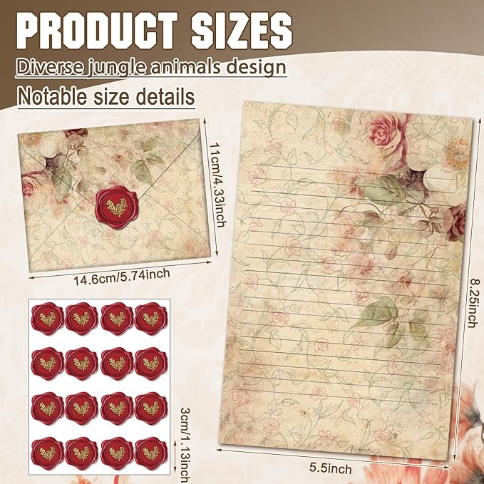 TaoBary 160 Pcs Stationery Paper Set 50 Double Sided Stationery Papers - Image 5