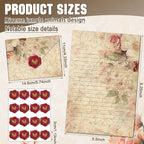 TaoBary 160 Pcs Stationery Paper Set 50 Double Sided Stationery Papers - Image 5